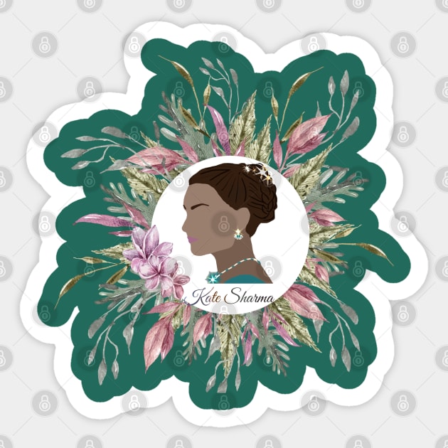 Kate Sharma Floral Portrait Sticker by Regency Romp